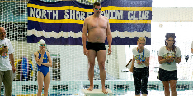 Double Olympic champion Danyon Loader (centre) and his North Shore team-mates beat the record by more than eight minutes. Photo / Dean Purcell