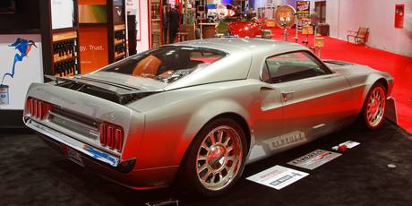 2013 Sema show Las Vegas, mid-mounted engine Mustang. Photo / Alastair Ritchie