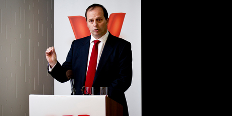 Westpac chief executive Peter Clare says it's been a very pleasing year. Photo / Dean Purcell