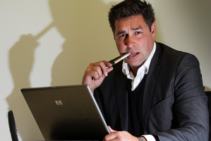 Private investigator Daniel Thompson-Toresen at his central Auckland office. Photo / Doug Sherring