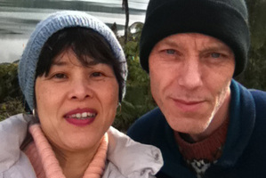 Stephen McIntyre with his wife Reiko Yanai. Photo / Supplied