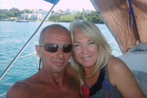 Aucklander Tania Davies and Australia-based Briton Steve Jones were last night 'tired and scared' on their damaged and sinking yacht Windigo, 1260km from New Zealand. Photo / Supplied