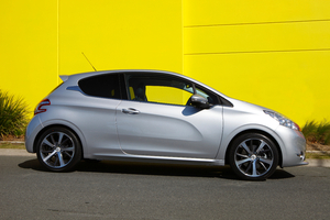 The Peugeot 208 Allure three-door has a few GTI clues about its body. Photo / David Linklater