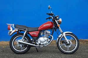 The Suzuki GN125 is NZ's top selling bike. Photo / Jacqui Madelin