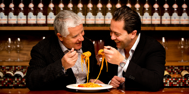Sergio Maglione from Toto (right) and his uncle, Antonio Crisci of Non Solo Pizza. Photo / Babiche Martens