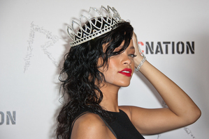 Despite Brown remaining on supervised probation for felony assault for an attack on Rihanna in 2009, the two will sing together on a track called 'Nobodies Business'. Photo / AP