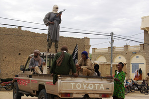 One of the armed Islamist groups Ansar Dine is in Burkina Faso's capital for peace talks. Photo / AP