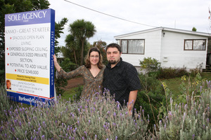 Rachel and Luke Dixon bought at a low point in the market. Photo / Michael Cunningham