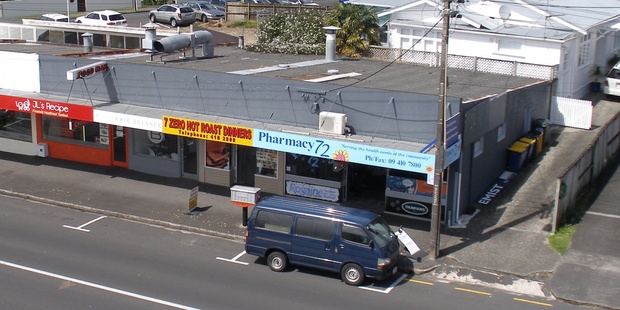 Four shops comprise this retail block in Milford.