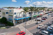 Westgate Banking Chambers are for sale in six titles, with three banks among the five tenants. Photo / Supplied 