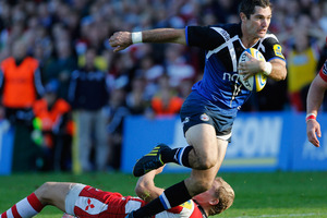 Stephen Donald in action for Bath. Photo / Getty Images
