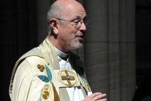 The Very Rev Dr Peter Elliott, rector of Christ Church Anglican Cathedral, Vancouver, preached in St Paul's Cathedral in Dunedin yesterday. Photo / Craig Baxter