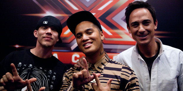 X Factor: Chris Rene, Stan Walker and Dominic Bowden. Photo / Supplied