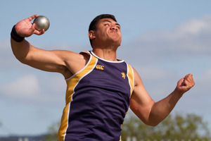 Sam Ulufoua has already qualified for next year's IAAF World Championships in the discus. Photo/ Greg Bowker