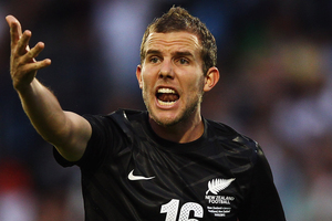 Striker Jeremy Brockie will attempt to break his duck for the All Whites overnight (NZT). Photo / Getty Images.