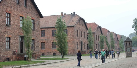 The Auschwitz barracks. Photo / Jill Worrall