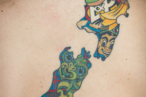 Daniel McKechnie was hopeful his Kiwiana tattoo would see him to victory. Photo / Supplied