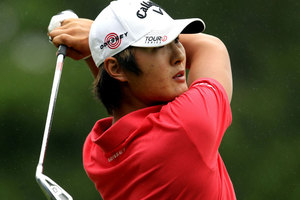 New Zealand No1 Danny Lee fired a one-over par 73 at the Bear Creek Golf Club, in round two of the second stage of PGA Tour Qualifying in California today. Photo / Getty Images.