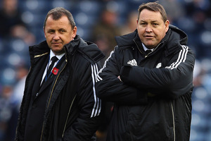 Italy are the best set-piece side in Europe, according to All Blacks assistant Ian Foster (left). Photo / Getty Images.