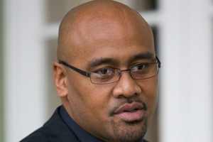 All Blacks legend Jonah Lomu is not often lost for words, but he was visibly moved by a special ceremony to celebrate his career in Sigatoka, Fiji, yesterday. Photo / Tim Hales.
