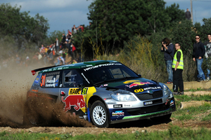 Kiwi driver Hayden Paddon has tasted success on the second day of the Rally de Espana's Super 2000 World Rally Championship category. Photo / Honza Fronek
