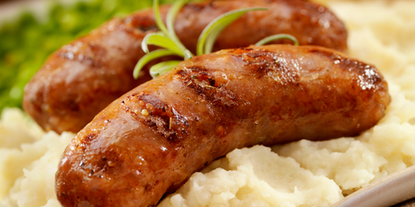 Bangers and mash. Photo / Supplied