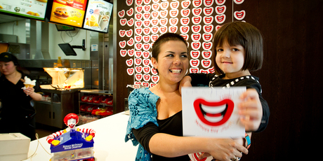 Eva Mitchell and her mother, Tiff, are helping raise cash for Ronald McDonald House. Photo / Dean Purcell