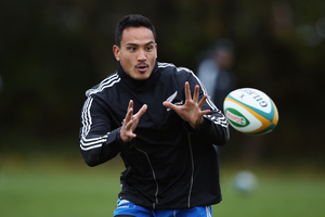 Hosea Gear was given the choice of playing on the right flank or sticking to the left in the test against Italy this Sunday in Rome. Photo / Getty Images