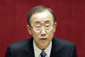 United Nations Secretary-General Ban Ki-moon will visit war torn Gaza in the next few days.Photo / AP