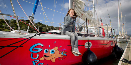 Round-the-world solo sailor Laura Dekker hopes to get into Maritime School in Auckland. Photo / Sarah Ivey