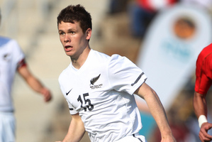 New Zealand All Whites player Michael McGlinchey. Photo / Brett Phibbs