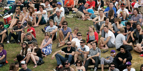 People usually swarm to the Grey Lynn Festival. Photo / Sarah Ivey