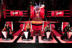 Keith Urban, Delta Goodrem, Joel Madden and Seal judging Australia reality show The Voice. Photo / Supplied