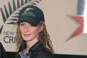 Katrina Keenan during her time as a White Ferns play. File photo / Photosport