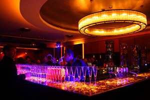 The bar at Sky City casino in Auckland. Winston Peters claims Sky City helped negotiate a deal struck by the Government which fast tracks wealthy Chinese visitors' visa applications.