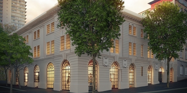 An artist's impression depicting the exterior of X Gallery which is expected to open next year. Photo / Supplied