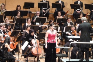 Madeleine Pierard with Auckland Philjharmonia Orchestra. Photo / Studio Guidon