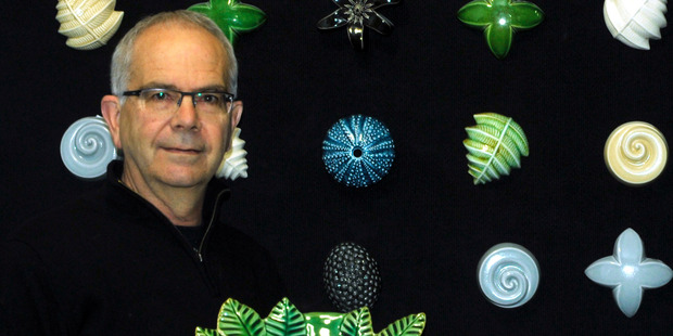 Potter Bob Steiner with one of his creations. Photo / supplied