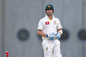 Michael Clarke begins day four on 34. Photo / Getty Images
