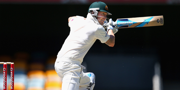 Michael Clarke finished on 259 not out. Photo / Getty Images
