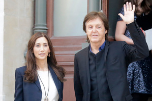 Sir Paul McCartney and his wife Nancy Shevell narrowly avoided a helicopter crash at their East Sussex estate. Photo/AP