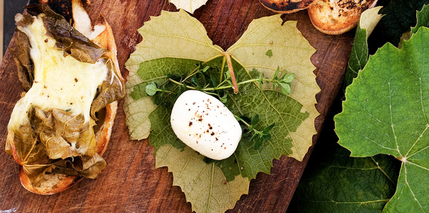 Impress friends with vine leaves from your garden. Photo / Babiche Martens