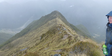 Justine Tyerman on the Kepler Track. Photo / Chris Tyerman