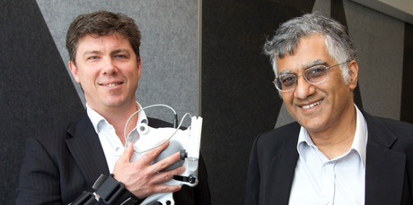 Elliott Kernohan (left) and Sunil Vather want to take IM-Able's intelligent rehabilitation technology to the world. Photo / Mark Mitchell
