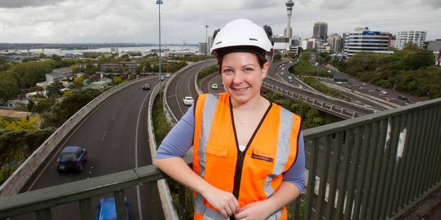 Anneliese Sabrowski maintains Auckland's motorway network. Photo / Kellie Blizard