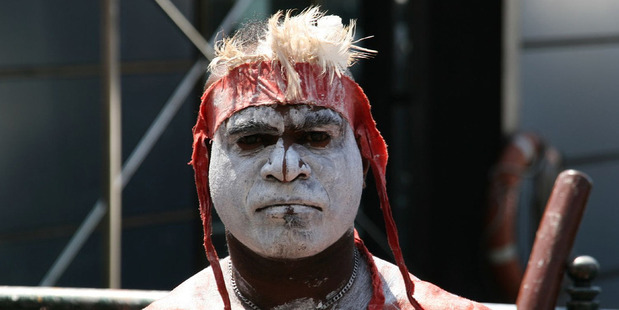 Aboriginal performer in Circular Quay, Sydney. Photo / Supplied