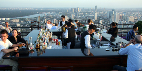 Bangkok's Moon Bar will give you the modern perspective. Photo / Supplied