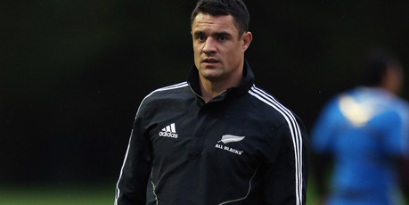 Daniel Carter after pulling up at training. Photo / Getty Images