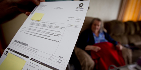 A spokeswoman for St John said the invoice for $145 sent to the 83-year-old after her trip to the dentist would be up for discussion. Photo/Dean Purcell