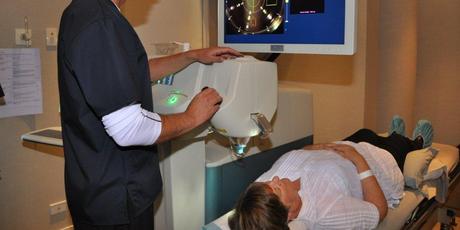 With the computerised laser machine, the incisions in the cornea are made automatically. Photo / Supplied